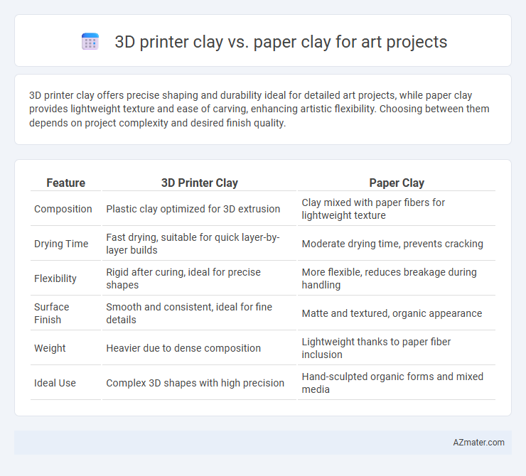 3D printer clay vs. paper clay for art projects - What is The Difference?
