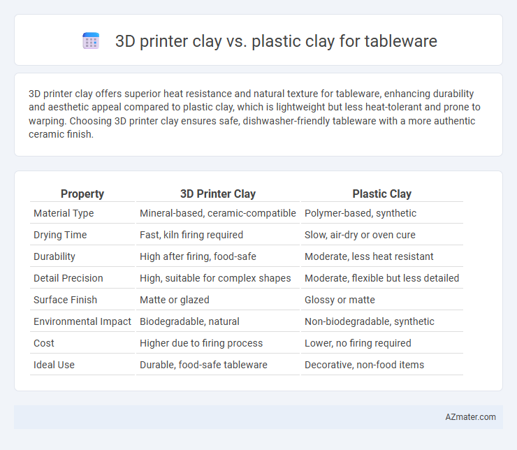 3D printer clay vs. plastic clay for tableware - What is The Difference?