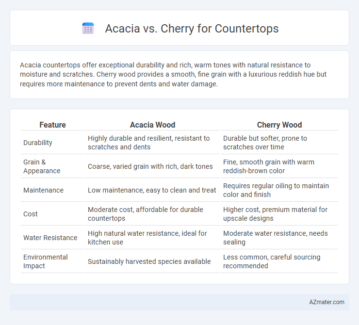 Acacia vs. Cherry for Countertops - What is The Difference?