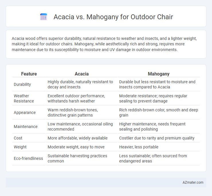 Acacia vs. Mahogany for Outdoor Chair - What is The Difference?