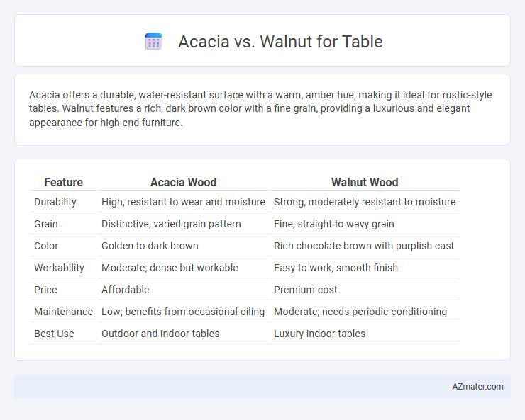 Acacia vs. Walnut for Table - What is The Difference?