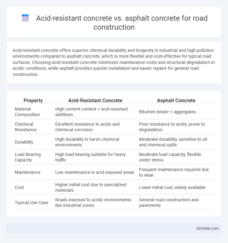 Acid-resistant concrete vs. asphalt concrete for road construction - What is The Difference?