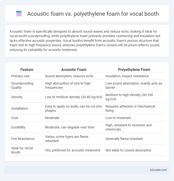 Acoustic foam vs. polyethylene foam for vocal booth - What is The Difference?