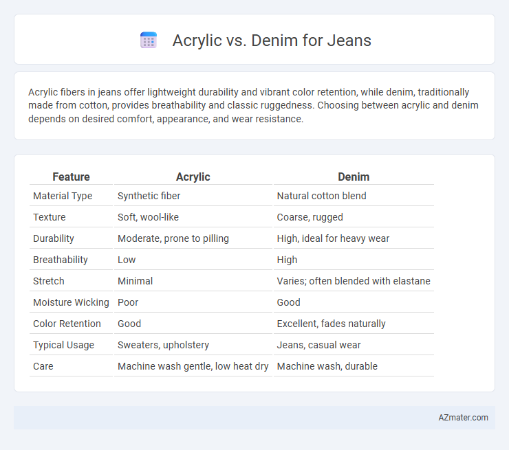 Acrylic vs. Denim for Jeans - What is The Difference?
