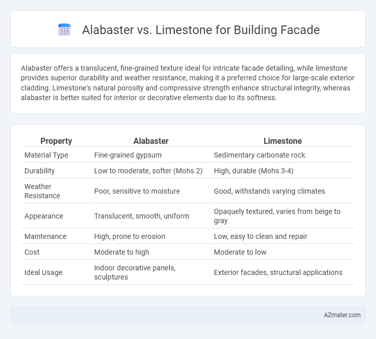 Alabaster vs. Limestone for Building Facade - What is The Difference?