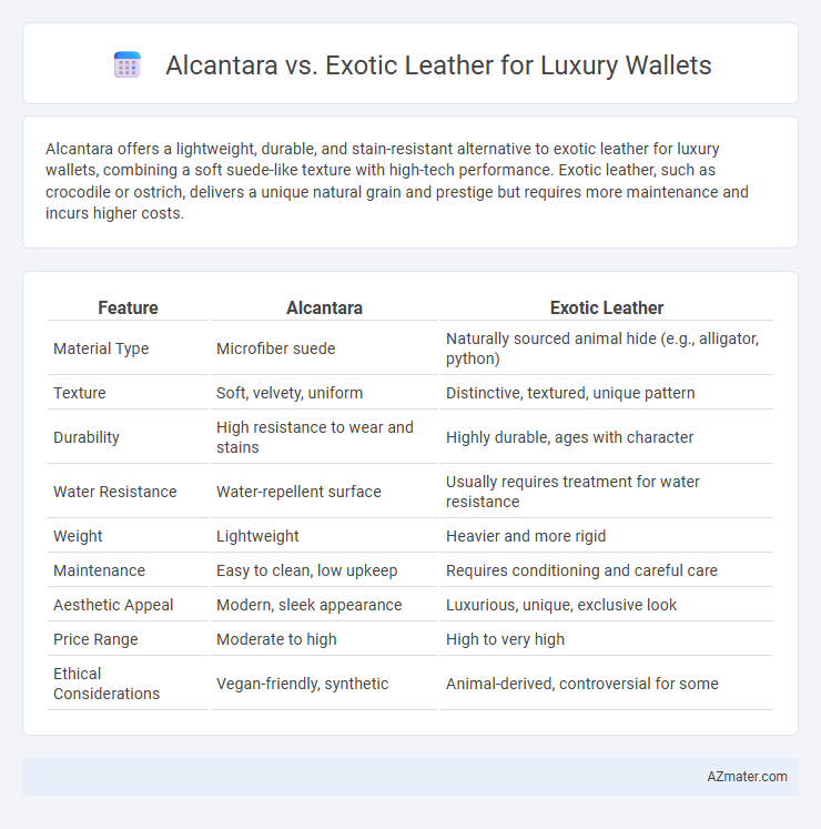 Alcantara vs. Exotic Leather for Luxury Wallets - What is The Difference?