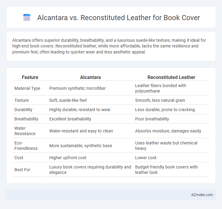 Alcantara vs. Reconstituted Leather for Book Cover - What is The Difference?