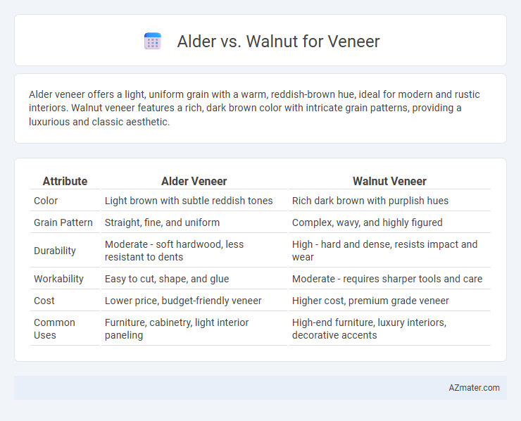 Alder vs. Walnut for Veneer - What is The Difference?