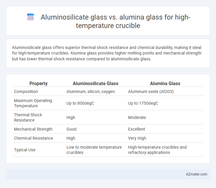 Aluminosilicate glass vs. alumina glass for high-temperature crucible - What is The Difference?
