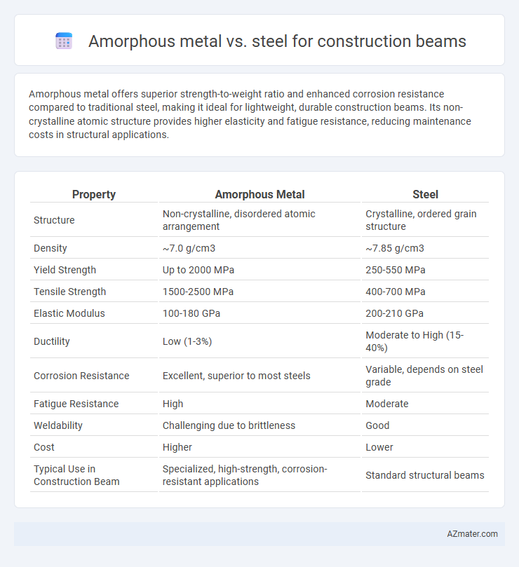 Amorphous metal vs. steel for construction beams - What is The Difference?