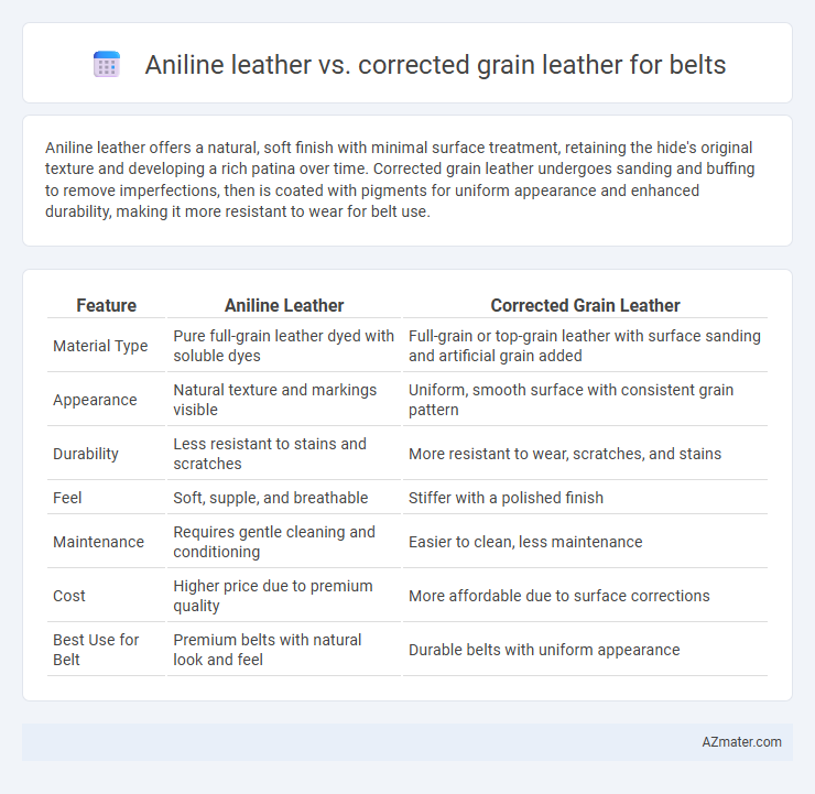 Aniline leather vs. corrected grain leather for belts - What is The Difference?