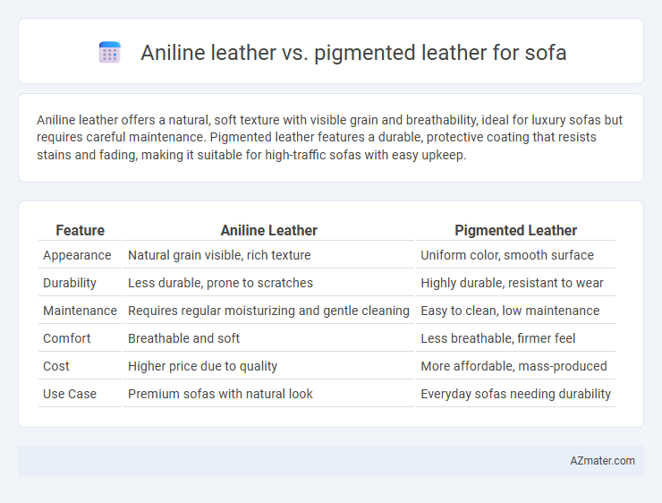 Aniline leather vs. pigmented leather for sofa - What is The Difference?