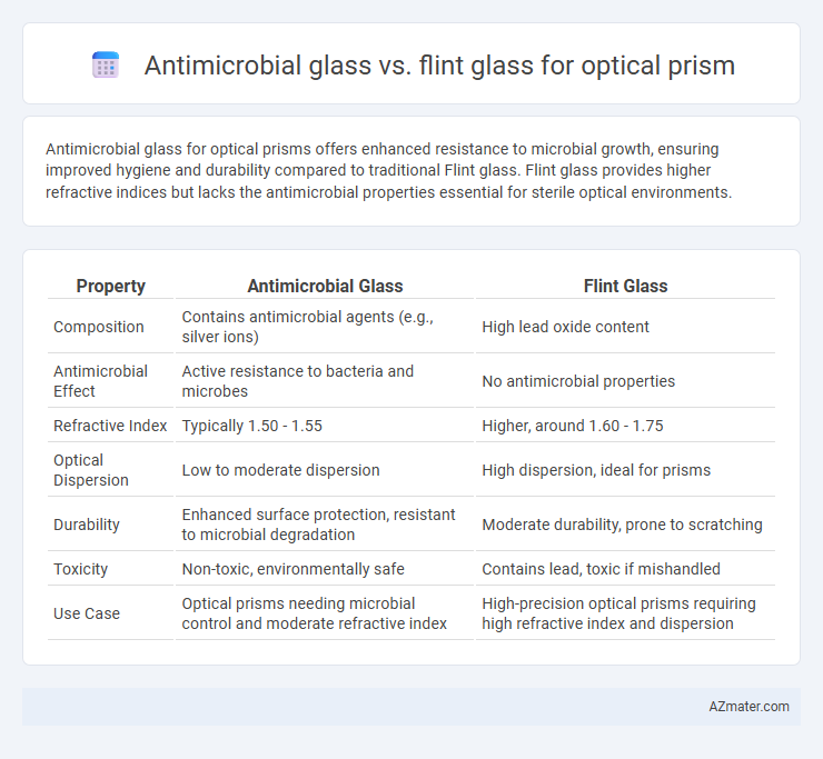 Antimicrobial glass vs. flint glass for optical prism - What is The Difference?