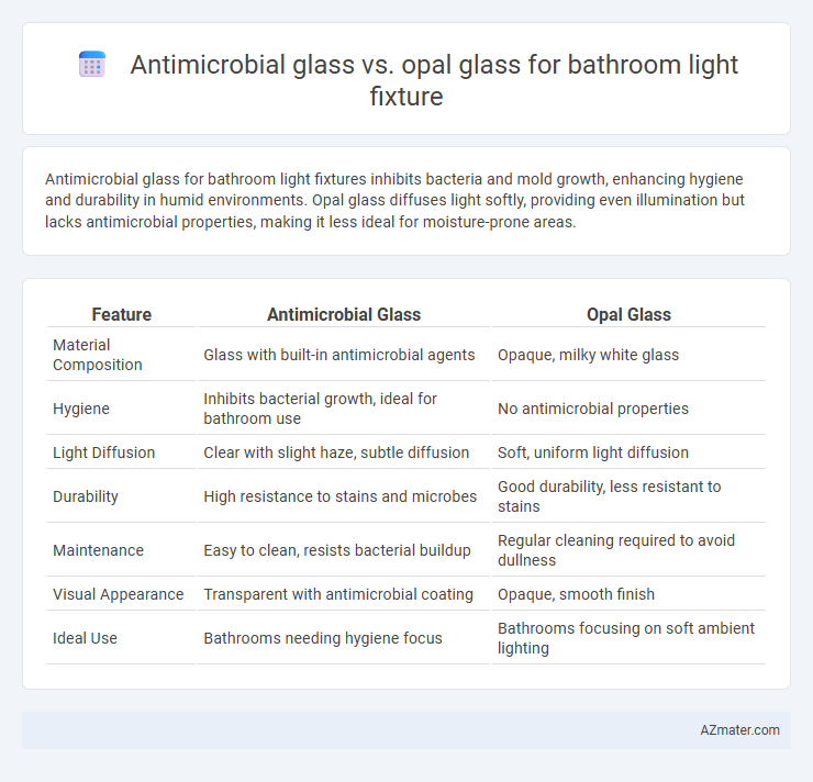 Antimicrobial glass vs. opal glass for bathroom light fixture - What is The Difference?