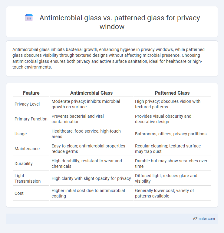 Antimicrobial glass vs. patterned glass for privacy window - What is The Difference?