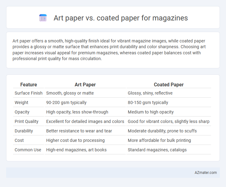 Art paper vs. coated paper for magazines - What is The Difference?