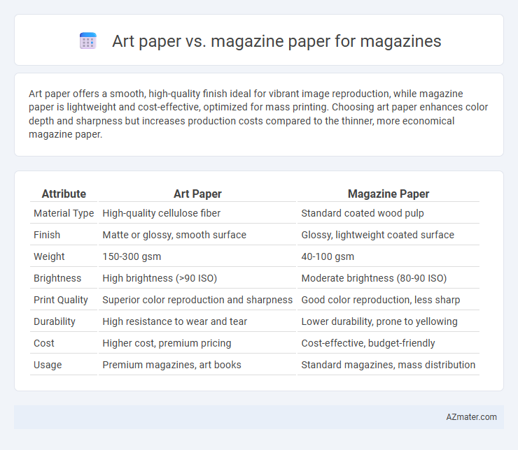 Art paper vs. magazine paper for magazines - What is The Difference?