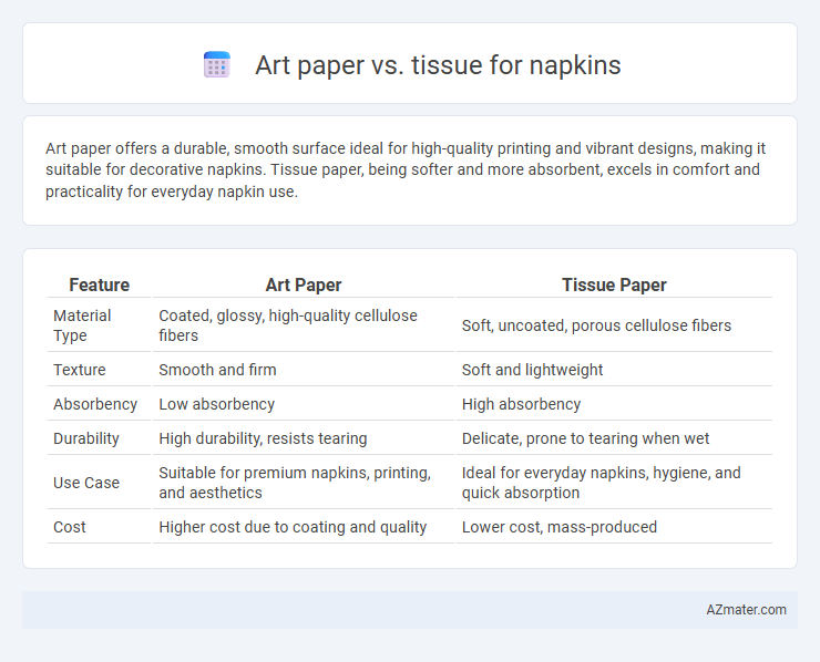 Art paper vs. tissue for napkins - What is The Difference?