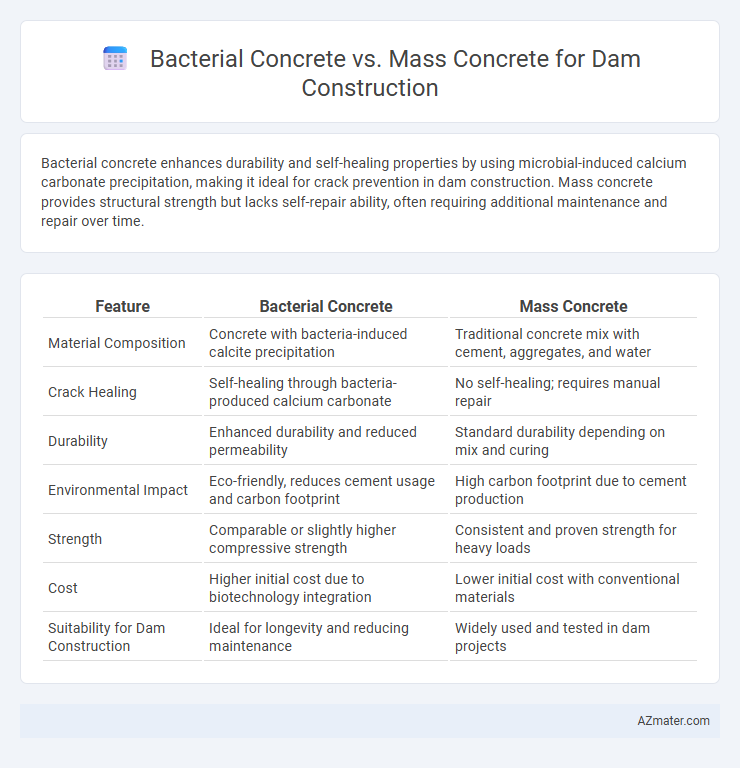 Bacterial Concrete vs. Mass Concrete for Dam Construction - What is The Difference?