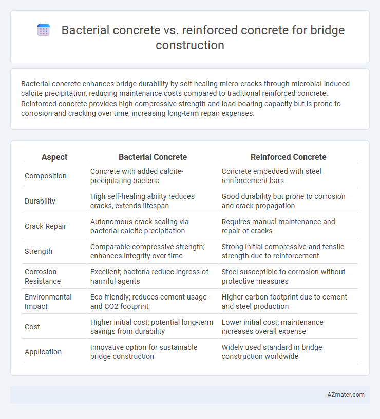 Bacterial concrete vs. reinforced concrete for bridge construction - What is The Difference?