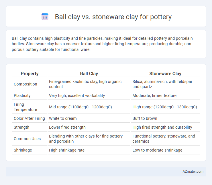 Ball clay vs. stoneware clay for pottery - What is The Difference?