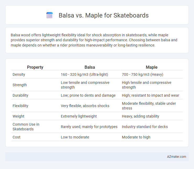 Balsa vs. Maple for Skateboards - What is The Difference?