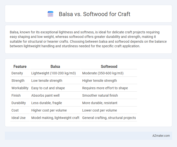 Balsa vs. Softwood for Craft - What is The Difference?