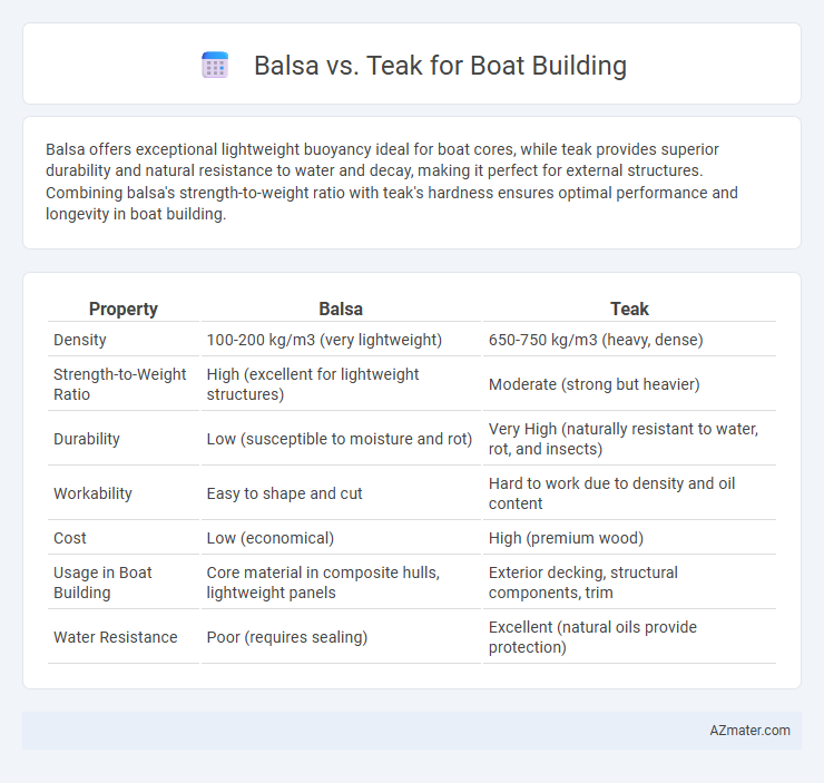 Balsa vs. Teak for Boat Building - What is The Difference?