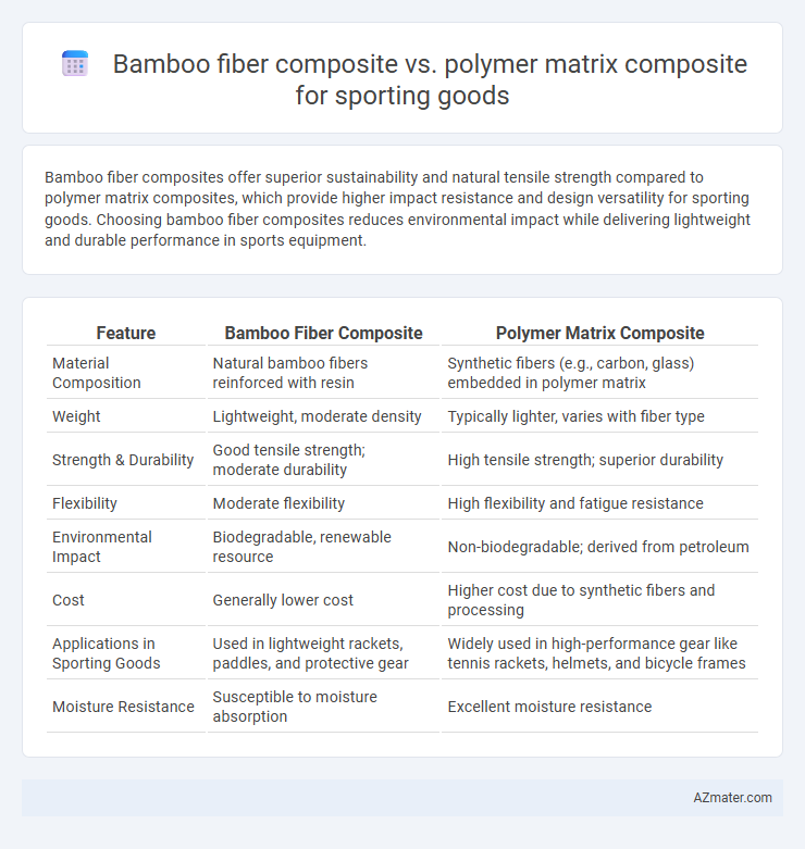 Bamboo fiber composite vs. polymer matrix composite for sporting goods - What is The Difference?