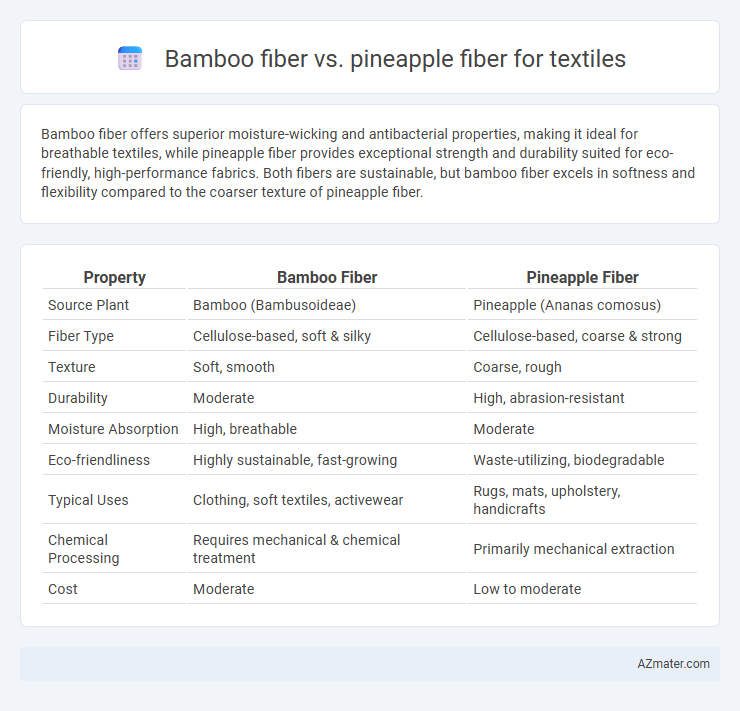 Bamboo fiber vs. pineapple fiber for textiles - What is The Difference?