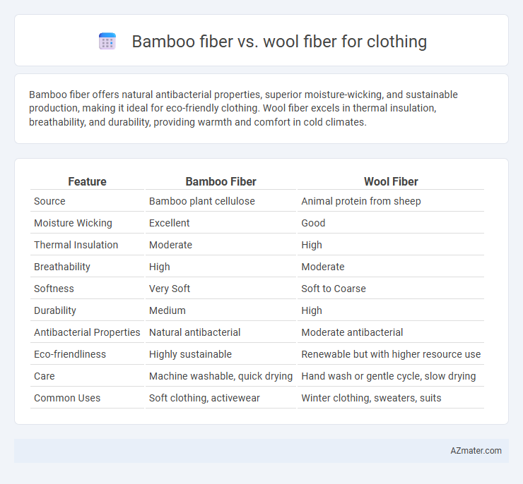 Bamboo fiber vs. wool fiber for clothing - What is The Difference?