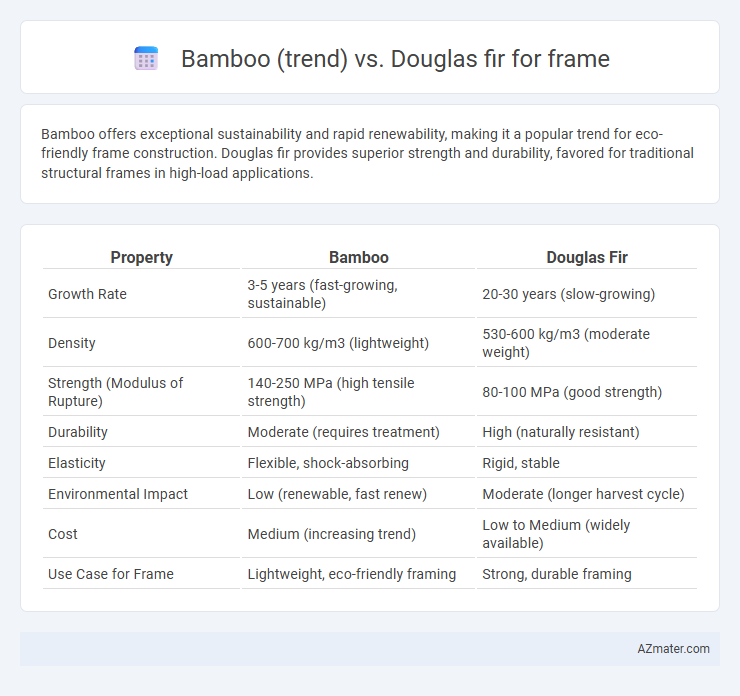Bamboo (trend) vs. Douglas fir for frame - What is The Difference?