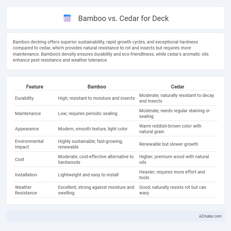 Bamboo vs. Cedar for Deck - What is The Difference?