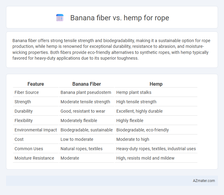 Banana fiber vs. hemp for rope - What is The Difference?
