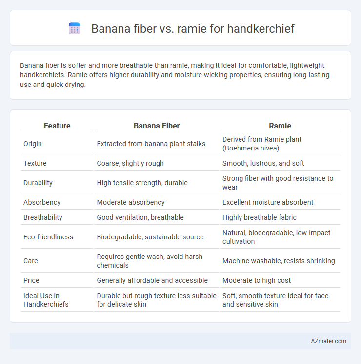 Banana fiber vs. ramie for handkerchief - What is The Difference?