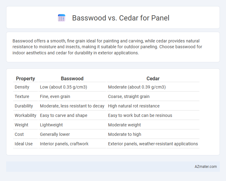 Basswood vs. Cedar for Panel - What is The Difference?