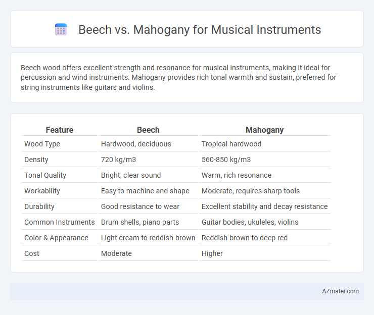 Beech vs. Mahogany for Musical Instruments - What is The Difference?