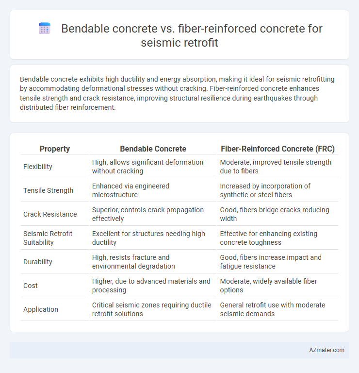 Bendable concrete vs. fiber-reinforced concrete for seismic retrofit - What is The Difference?