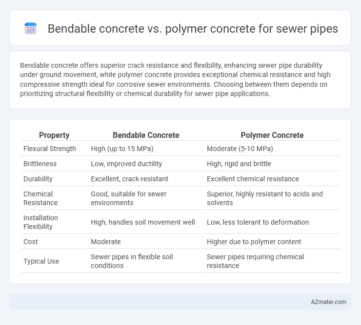 Bendable concrete vs. polymer concrete for sewer pipes - What is The Difference?