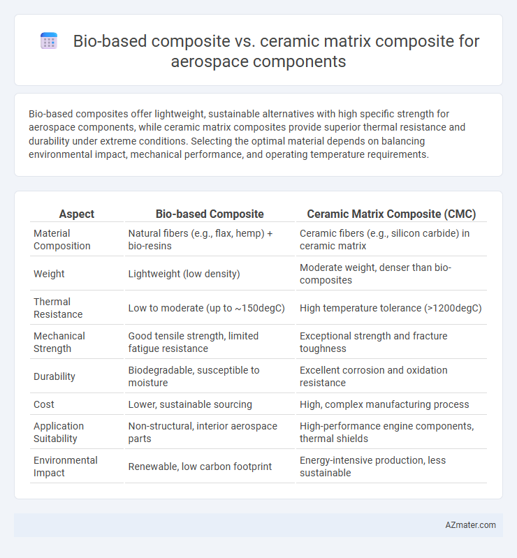 Bio-based composite vs. ceramic matrix composite for aerospace components - What is The Difference?