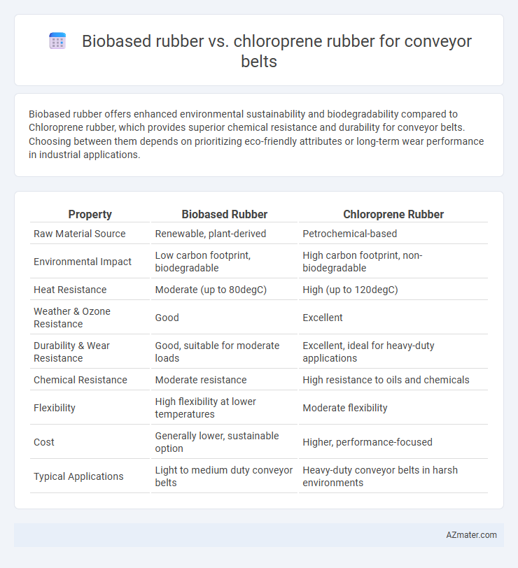 Biobased rubber vs. chloroprene rubber for conveyor belts - What is The Difference?
