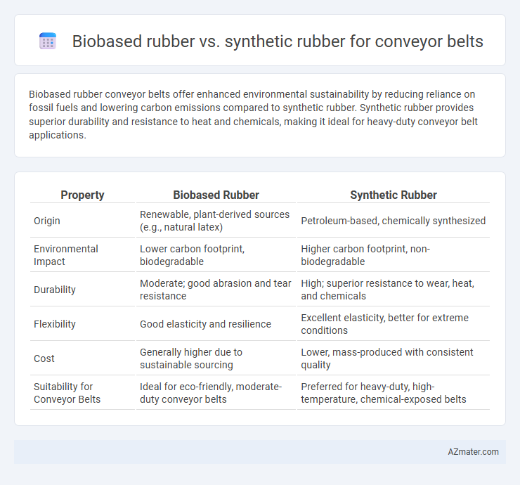 Biobased rubber vs. synthetic rubber for conveyor belts - What is The Difference?