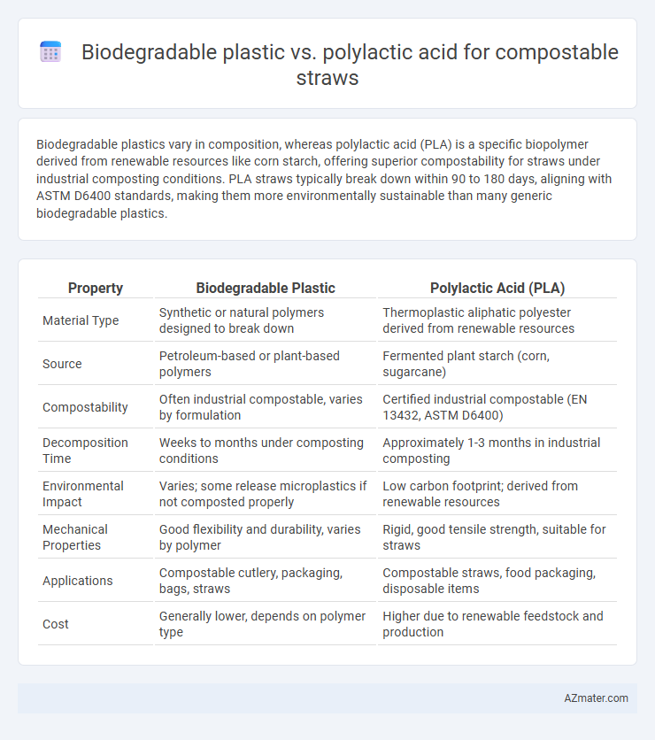 Biodegradable plastic vs. polylactic acid for compostable straws - What is The Difference?