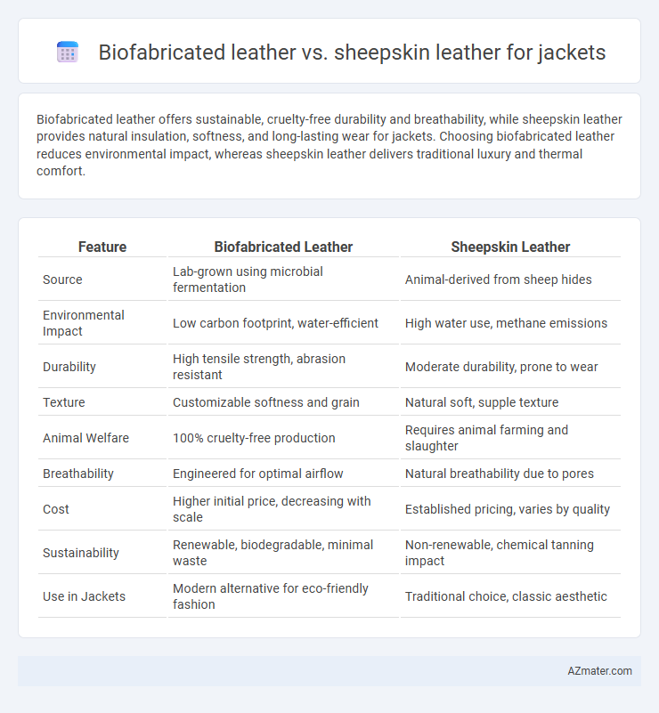 Biofabricated leather vs. sheepskin leather for jackets - What is The Difference?