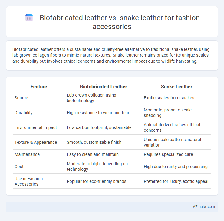 Biofabricated leather vs. snake leather for fashion accessories - What is The Difference?
