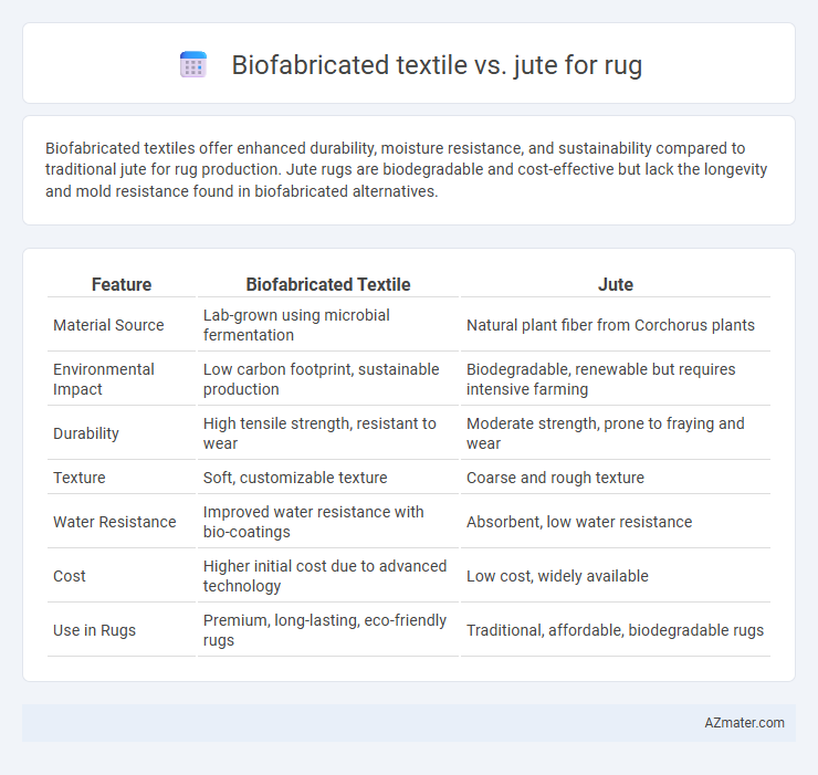 Biofabricated textile vs. jute for rug - What is The Difference?