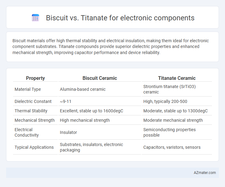 Biscuit vs. Titanate for electronic components - What is The Difference?