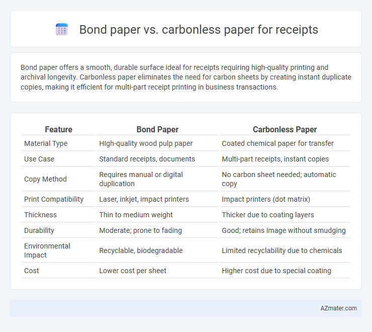 Bond paper vs. carbonless paper for receipts - What is The Difference?