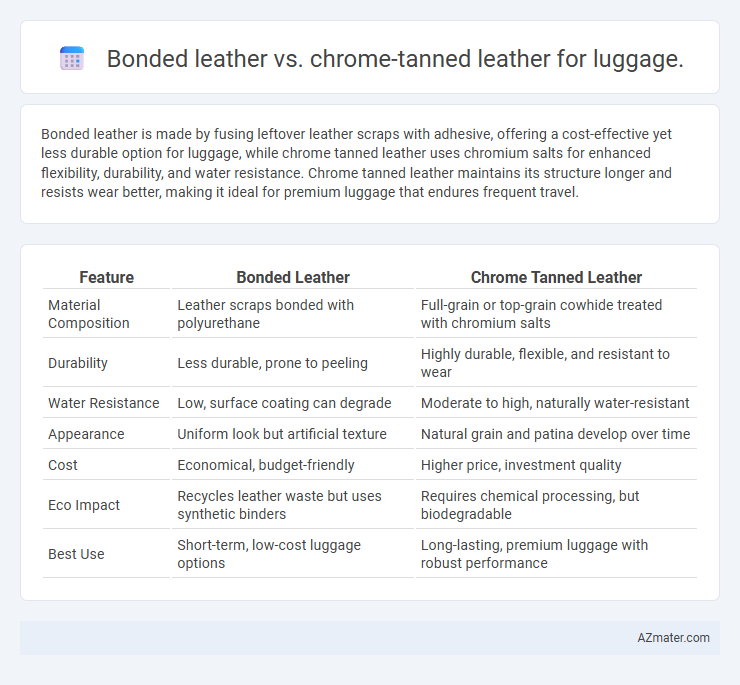 Bonded leather vs. chrome-tanned leather for luggage. - What is The Difference?