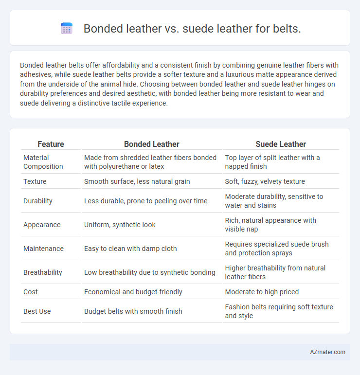 Bonded leather vs. suede leather for belts. - What is The Difference?